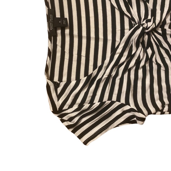 WHBM striped twist front blouse top size medium - Picture 4 of 4